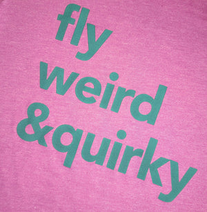 Fly Nerd Fly Weird & Quirky Heather Magenta Unisex Tee