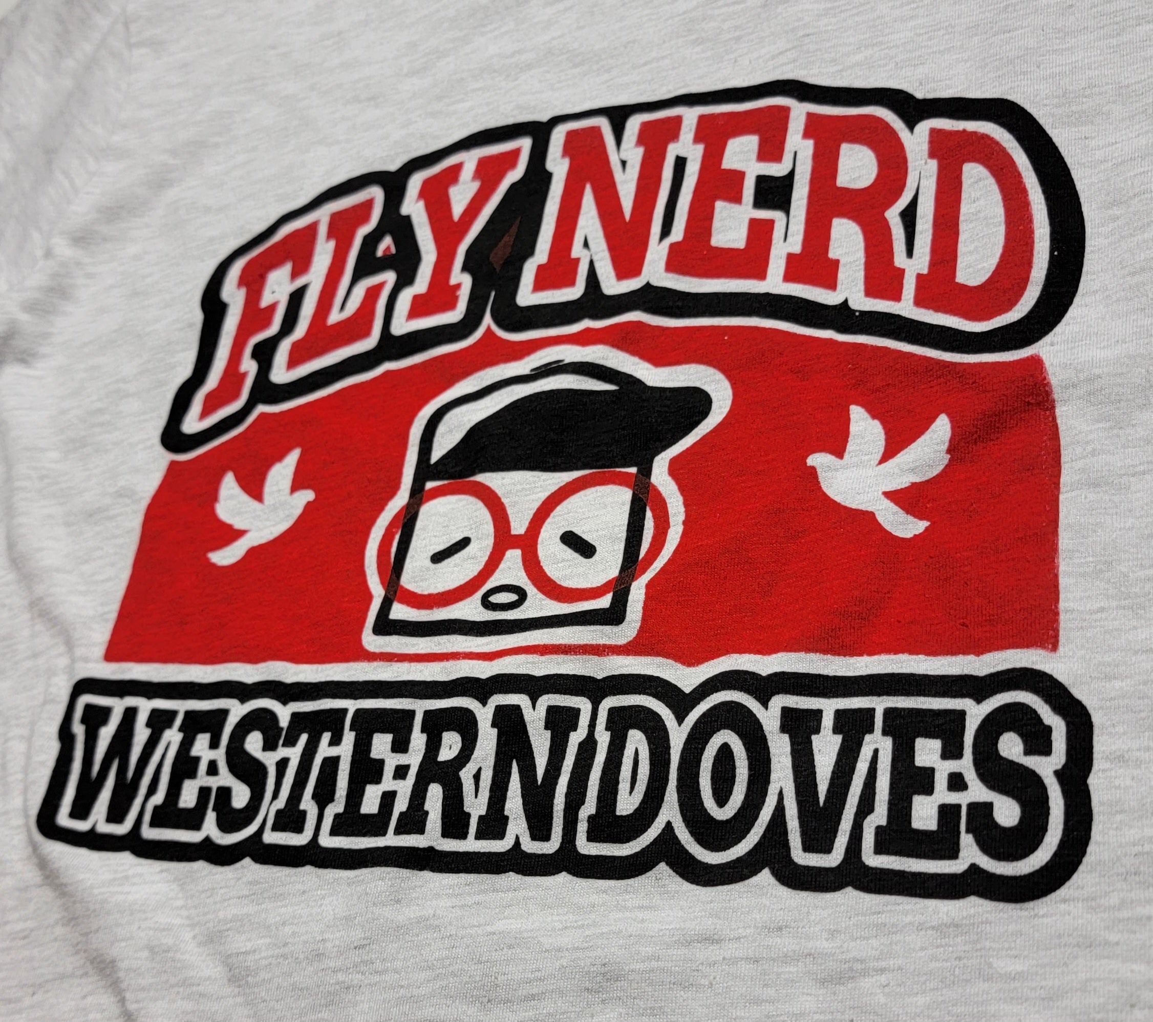 Fly Nerd Western Doves Long Sleeve Unisex Tee