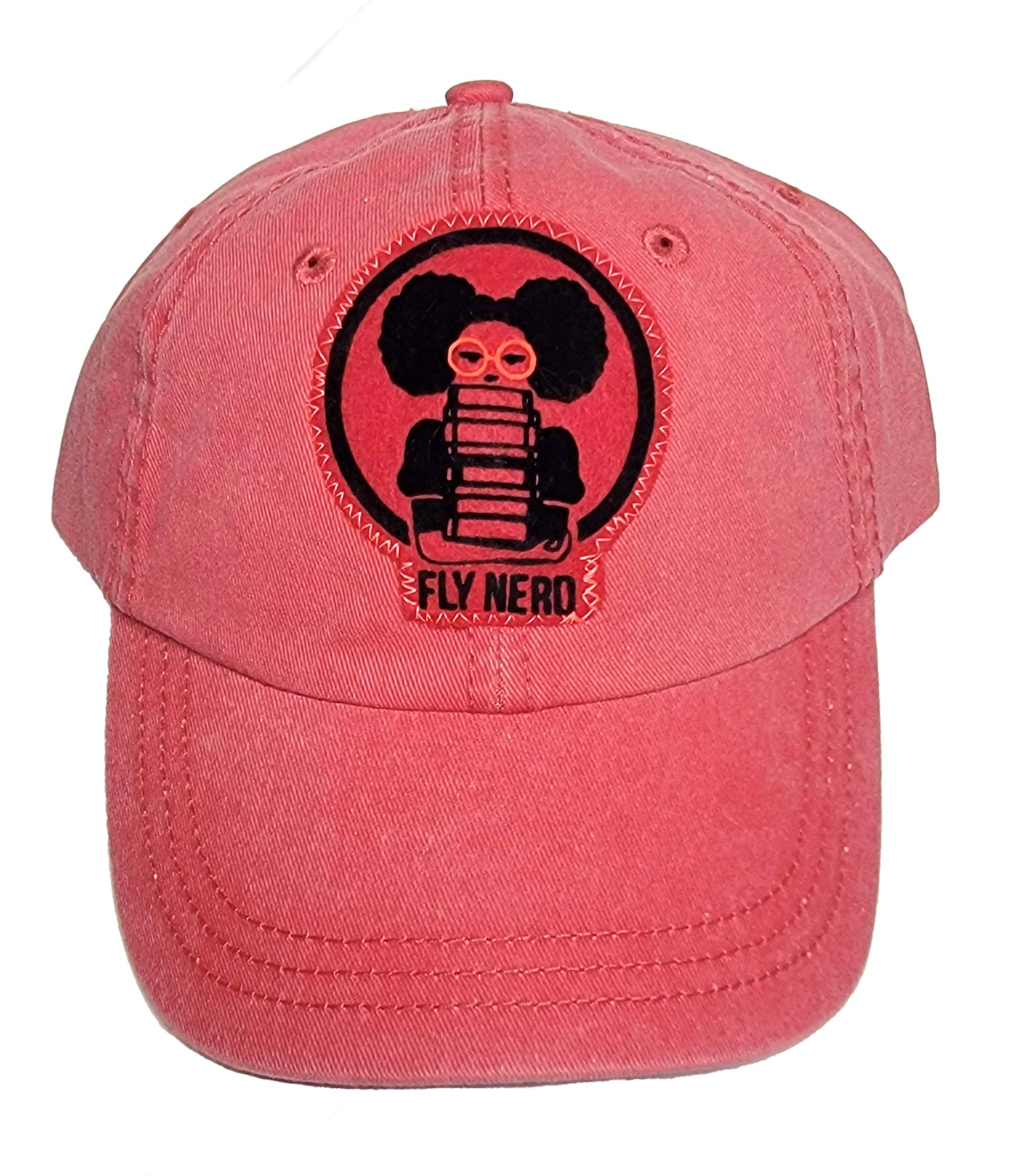 Fly Nerd Bookworm Red Twill Dad Cap